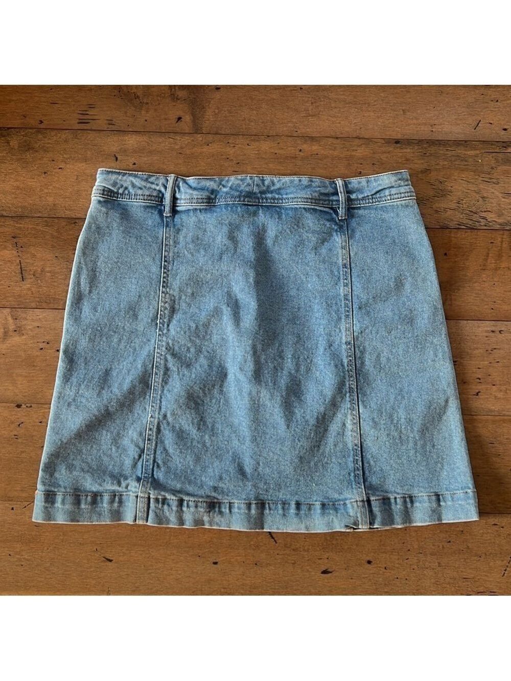 JOE FRESH Light Wash Denim Skirt Size 12 - Picture 2 of 8